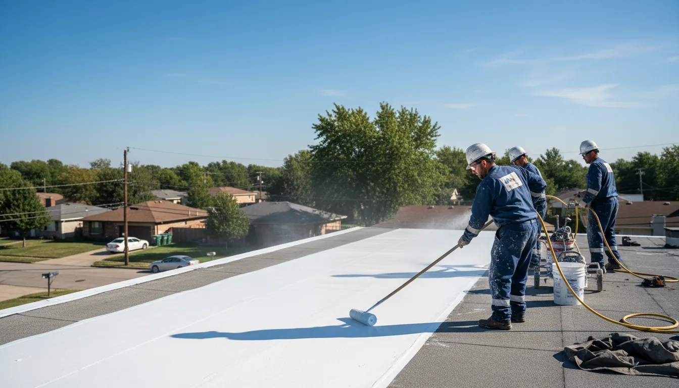 Commercial roof coating in Columbia, CT near me